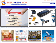 Tablet Screenshot of everyneedsindia.com